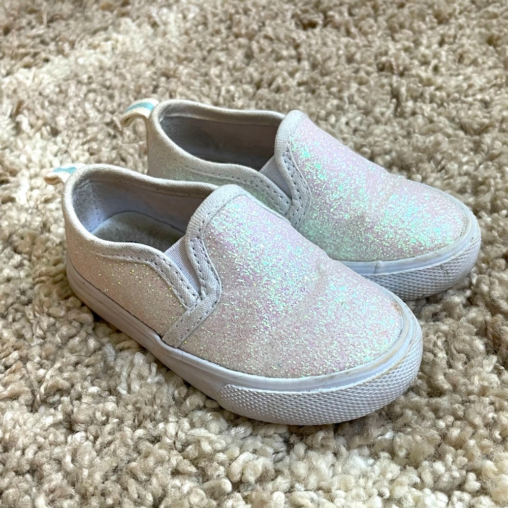 Toddler Cat & Jack Glitter Slip On Shoes